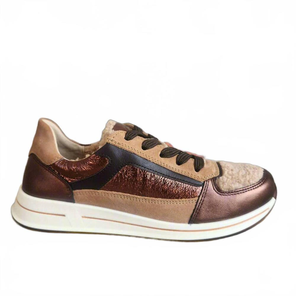 NEW ARA women's obsidian sneakers in bronze